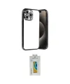 ieg™ iPhone 15 Pro Max Kılıf Vadi Minimal - Siyah Polymer Nano Ekran Koruyucu