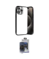 ieg™ iPhone 15 Pro Max Kılıf Vadi Minimal - Siyah Vanessa Magic Cam