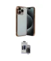 ieg™ iPhone 15 Pro Max Kılıf Vadi Minimal - Siyah Vanessa Magic Hayalet Cam