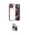 ieg™ iPhone 15 Pro Max Kılıf Vadi Minimal - Siyah Vanessa Magic Hayalet Cam
