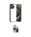 ieg™ iPhone 15 Pro Max Kılıf Vadi Minimal - Siyah Vanessa Magic Hayalet Cam