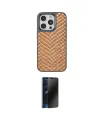 ieg™ iPhone 15 Pro Max Kılıf Vadi Özel Seri - Siyah 3D Antistatik Hayalet Cam Ekran Koruyucu