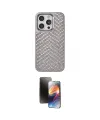 ieg™ iPhone 15 Pro Max Kılıf Vadi Özel Seri - Siyah 3D Antistatik Mat Seramik Nano Ekran Koruyucu