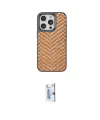 ieg™ iPhone 15 Pro Max Kılıf Vadi Özel Seri - Siyah Bilvis 0.18mm Plus Cam Ekran Koruyucu