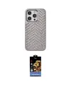 ieg™ iPhone 15 Pro Max Kılıf Vadi Özel Seri - Siyah Buffer Hayalet Cam Ekran Koruyucu