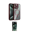 ieg™ iPhone 15 Pro Max Kılıf Yadigar Asil Koleksiyonu - Şeffaf 360 Full Body Arka Koruyucu
