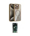 ieg™ iPhone 15 Pro Max Kılıf Yadigar Asil Koleksiyonu - Şeffaf 360 Full Body Arka Koruyucu