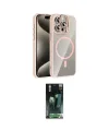 ieg™ iPhone 15 Pro Max Kılıf Yadigar Asil Koleksiyonu - Şeffaf 360 Full Body Arka Koruyucu
