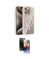 ieg™ iPhone 15 Pro Max Kılıf Yadigar Asil Koleksiyonu - Siyah 3D Antistatik Mat Seramik Nano Ekran Koruyucu