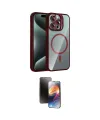 ieg™ iPhone 15 Pro Max Kılıf Yadigar Asil Koleksiyonu - Siyah 3D Antistatik Mat Seramik Nano Ekran Koruyucu
