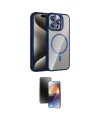 ieg™ iPhone 15 Pro Max Kılıf Yadigar Asil Koleksiyonu - Siyah 3D Antistatik Mat Seramik Nano Ekran Koruyucu