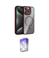 ieg™ iPhone 15 Pro Max Kılıf Yadigar Asil Koleksiyonu - Siyah Bilvis 5in1 3D Magic Cam Ekran Koruyucu