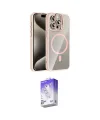 ieg™ iPhone 15 Pro Max Kılıf Yadigar Asil Koleksiyonu - Siyah Bilvis 5in1 3D Magic Cam Ekran Koruyucu