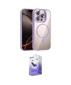 ieg™ iPhone 15 Pro Max Kılıf Yadigar Asil Koleksiyonu - Siyah Bilvis 5in1 5D Magic Hayalet Cam Ekran Koruyucu