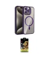 ieg™ iPhone 15 Pro Max Kılıf Yadigar Asil Koleksiyonu - Siyah Buffer Cam Ekran Koruyucu