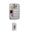 ieg™ iPhone 15 Pro Max Kılıf Yadigar Doku Özel Seri - Siyah Bilvis 3D Cam Ekran Koruyucu