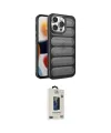 ieg™ iPhone 15 Pro Max Kılıf Yadigar Doku Özel Seri - Siyah Bilvis Hayalet Cam Ekran Koruyucu
