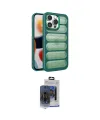 ieg™ iPhone 15 Pro Max Kılıf Yadigar Doku Özel Seri - Siyah Vanessa Magic Cam