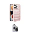 ieg™ iPhone 15 Pro Max Kılıf Yadigar Doku Özel Seri - Siyah Vanessa Magic Hayalet Cam