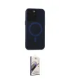 ieg™ iPhone 15 Pro Max Kılıf Yadigar Işık - Siyah Bilvis 3D Mat Cam Ekran Koruyucu