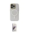 ieg™ iPhone 15 Pro Max Kılıf Yadigar Işık - Siyah Bilvis 3D Mat Cam Ekran Koruyucu
