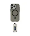 ieg™ iPhone 15 Pro Max Kılıf Yadigar Işık - Siyah Bilvis Hayalet Cam Ekran Koruyucu