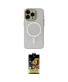 ieg™ iPhone 15 Pro Max Kılıf Yadigar Işık - Siyah Buffer Cam Ekran Koruyucu