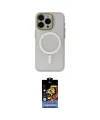 ieg™ iPhone 15 Pro Max Kılıf Yadigar Işık - Siyah Buffer Hayalet Cam Ekran Koruyucu