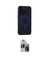 ieg™ iPhone 15 Pro Max Kılıf Yadigar Işık - Siyah Vanessa Magic Hayalet Cam