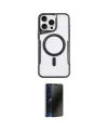 ieg™ iPhone 15 Pro Max Kılıf Yadigar Klasik Özel Seri - Siyah 3D Antistatik Hayalet Cam Ekran Koruyucu