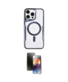 ieg™ iPhone 15 Pro Max Kılıf Yadigar Klasik Özel Seri - Siyah 3D Antistatik Mat Seramik Nano Ekran Koruyucu
