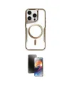 ieg™ iPhone 15 Pro Max Kılıf Yadigar Klasik Özel Seri - Siyah 3D Antistatik Mat Seramik Nano Ekran Koruyucu