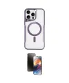 ieg™ iPhone 15 Pro Max Kılıf Yadigar Klasik Özel Seri - Siyah 3D Antistatik Mat Seramik Nano Ekran Koruyucu