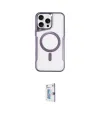 ieg™ iPhone 15 Pro Max Kılıf Yadigar Klasik Özel Seri - Siyah Bilvis 0.18mm Plus Cam Ekran Koruyucu