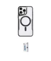 ieg™ iPhone 15 Pro Max Kılıf Yadigar Klasik Özel Seri - Siyah Bilvis 0.18mm Plus Cam Ekran Koruyucu