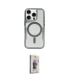ieg™ iPhone 15 Pro Max Kılıf Yadigar Klasik Özel Seri - Siyah Bilvis 3D Cam Ekran Koruyucu