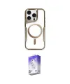 ieg™ iPhone 15 Pro Max Kılıf Yadigar Klasik Özel Seri - Siyah Bilvis 5in1 3D Magic Cam Ekran Koruyucu
