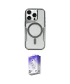 ieg™ iPhone 15 Pro Max Kılıf Yadigar Klasik Özel Seri - Siyah Bilvis 5in1 3D Magic Cam Ekran Koruyucu