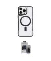 ieg™ iPhone 15 Pro Max Kılıf Yadigar Klasik Özel Seri - Siyah Vanessa Magic Hayalet Cam