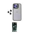 ieg™ iPhone 15 Pro Max Kılıf Yankı Asil Serisi - Şeffaf 360 Full Body Arka Koruyucu