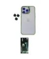 ieg™ iPhone 15 Pro Max Kılıf Yankı Asil Serisi - Şeffaf 360 Full Body Arka Koruyucu