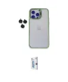 ieg™ iPhone 15 Pro Max Kılıf Yankı Asil Serisi - Siyah Bilvis 0.18mm Plus Cam Ekran Koruyucu
