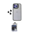 ieg™ iPhone 15 Pro Max Kılıf Yankı Asil Serisi - Siyah Vanessa Magic Cam