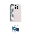 ieg™ iPhone 15 Pro Max Kılıf Yankı Form Serisi - Siyah 3D Antistatik Seramik Nano Ekran Koruyucu
