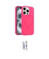ieg™ iPhone 15 Pro Max Kılıf Yankı Form Serisi - Siyah Bilvis 0.18mm Plus Cam Ekran Koruyucu