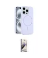 ieg™ iPhone 15 Pro Max Kılıf Yankı Form Serisi - Siyah Bilvis 3D Mat Cam Ekran Koruyucu