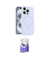 ieg™ iPhone 15 Pro Max Kılıf Yankı Form Serisi - Siyah Bilvis 5in1 5D Magic Hayalet Cam Ekran Koruyucu