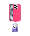 ieg™ iPhone 15 Pro Max Kılıf Yankı Form Serisi - Siyah Bilvis 5in1 5D Magic Hayalet Cam Ekran Koruyucu