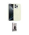 ieg™ iPhone 15 Pro Max Kılıf Yankı Form Serisi - Siyah Bilvis Hayalet Cam Ekran Koruyucu