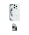ieg™ iPhone 15 Pro Max Kılıf Yankı Form Serisi - Siyah Vanessa Magic Hayalet Cam